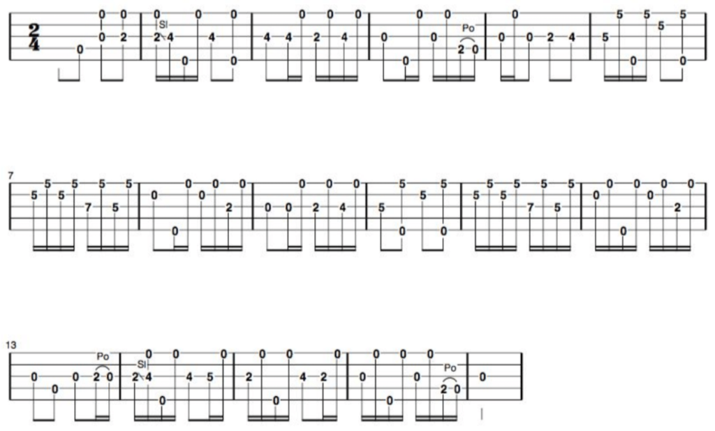 You Are My Sunshine 2 and 3 finger banjo