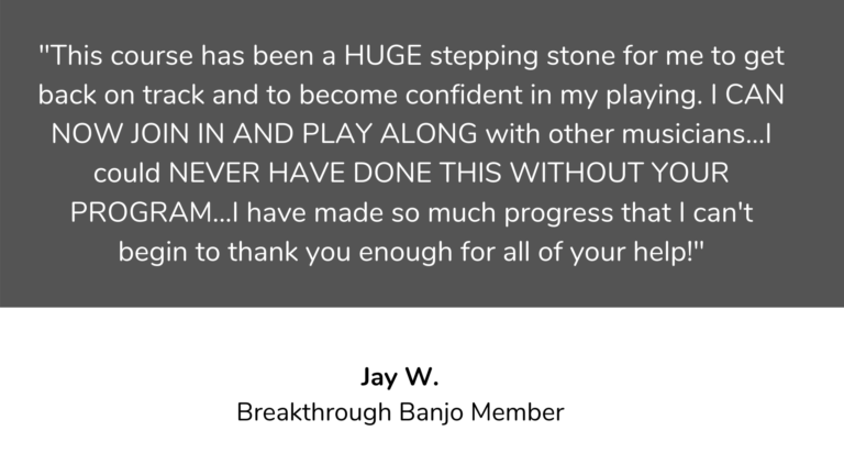 Jay W. Breakthrough Banjo course review